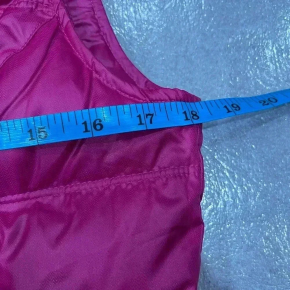 [S]Ariat Pink Red Women Duck Down Puffer  Vest - Picture 7 of 8